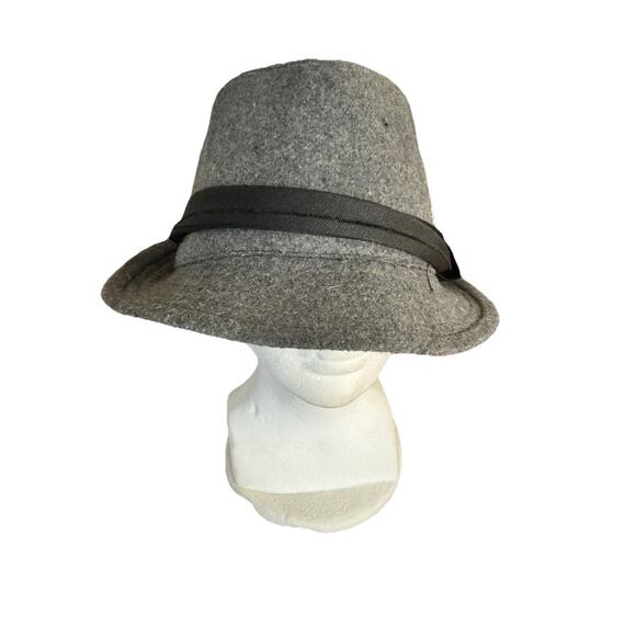 Westend Fedora hat Grey Felt With black band Size XL - Picture 3 of 6